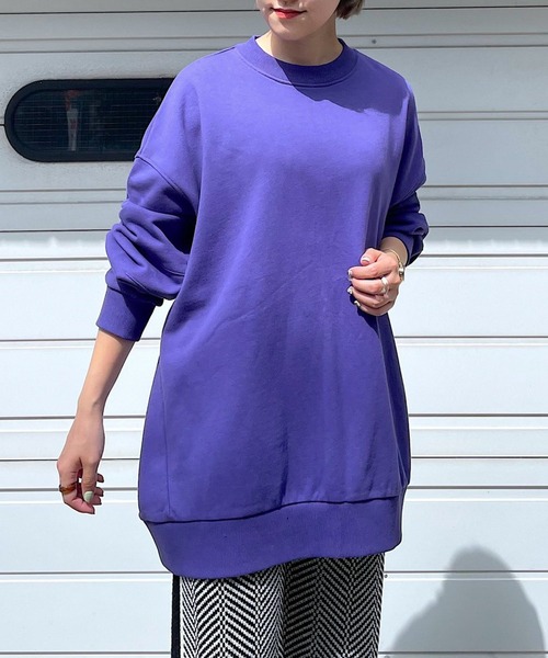 PAGEBOY（ページボーイ）の「スローサイズスウェットプルオーバー（スウェット・レディース・ブラック/オリーブ/オートミール/ブラウン系その他/アクア・FREE）」の10枚目の写真