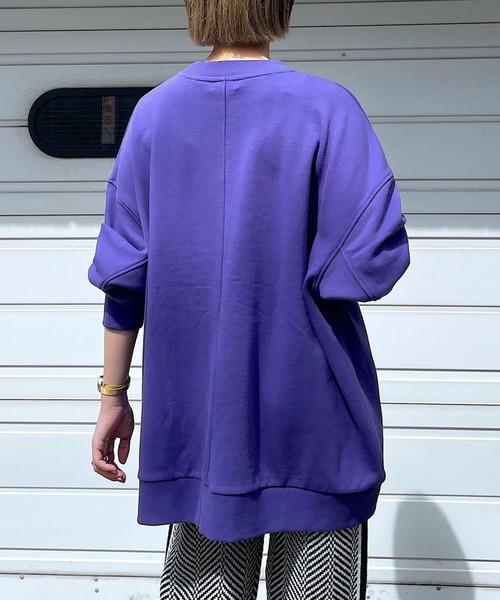 PAGEBOY（ページボーイ）の「スローサイズスウェットプルオーバー（スウェット・レディース・ブラック/オリーブ/オートミール/ブラウン系その他/アクア・FREE）」の9枚目の写真