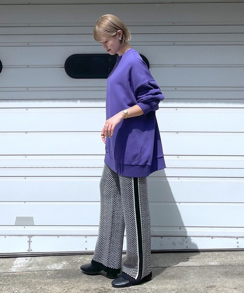 PAGEBOY（ページボーイ）の「スローサイズスウェットプルオーバー（スウェット・レディース・ブラック/オリーブ/オートミール/ブラウン系その他/アクア・FREE）」の7枚目の写真