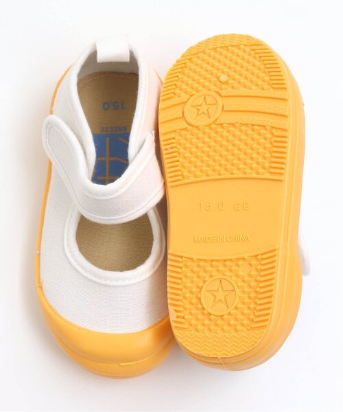 BREEZE（ブリーズ）の「上履き（スリッポン・キッズ・ベージュ/ネイビー/グレー/オレンジ・18/19/17/16/22/20/21/15 ）」の5枚目の写真