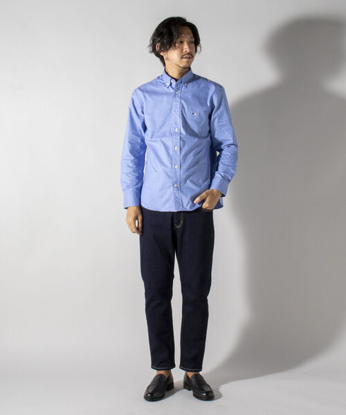 NOLLEY'S goodman（ノーリーズグッドマン）の「クジラ ワンポイント ボタンダウン シャツ（シャツ/ブラウス・メンズ・ブラック系その他/ライトブルー/ホワイト/ブルー系その他/グレイッシュベージュ/パープル系その他2・SMALL/X-LARGE/XX-LARGE/MEDIUM/LARGE）」の11枚目の写真