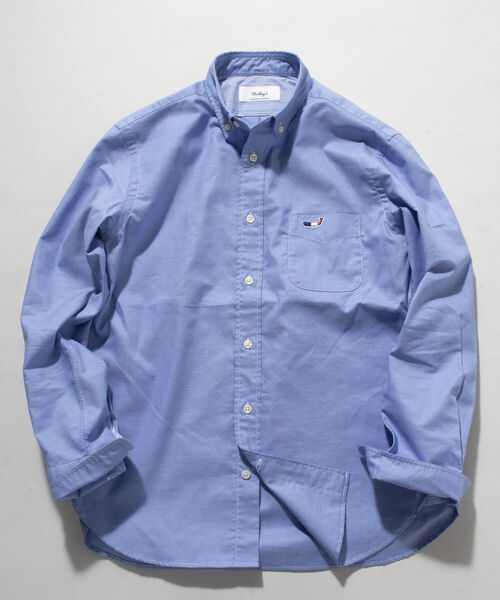 NOLLEY'S goodman（ノーリーズグッドマン）の「クジラ ワンポイント ボタンダウン シャツ（シャツ/ブラウス・メンズ・ブラック系その他/ライトブルー/ホワイト/ブルー系その他/グレイッシュベージュ/パープル系その他2・SMALL/X-LARGE/XX-LARGE/MEDIUM/LARGE）」の18枚目の写真