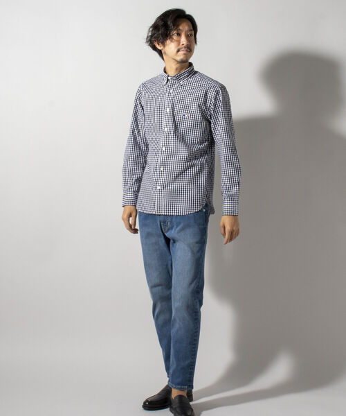 NOLLEY'S goodman（ノーリーズグッドマン）の「クジラ ワンポイント ボタンダウン シャツ（シャツ/ブラウス・メンズ・ブラック系その他/ライトブルー/ホワイト/ブルー系その他/グレイッシュベージュ/パープル系その他2・SMALL/X-LARGE/XX-LARGE/MEDIUM/LARGE）」の19枚目の写真