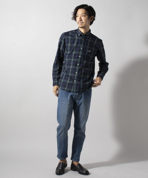 NOLLEY'S goodman（ノーリーズグッドマン）の「クジラ ワンポイント ボタンダウン シャツ（シャツ/ブラウス・メンズ・ブラック系その他/ライトブルー/ホワイト/ブルー系その他/グレイッシュベージュ/パープル系その他2・SMALL/X-LARGE/XX-LARGE/MEDIUM/LARGE）」の21枚目の写真