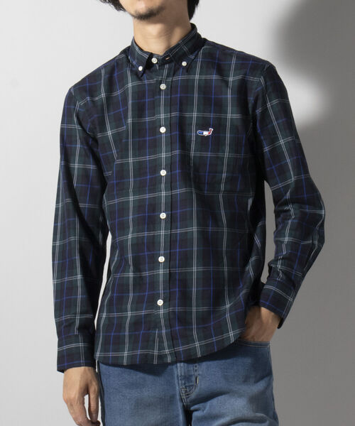 NOLLEY'S goodman（ノーリーズグッドマン）の「クジラ ワンポイント ボタンダウン シャツ（シャツ/ブラウス・メンズ・ブラック系その他/ライトブルー/ホワイト/ブルー系その他/グレイッシュベージュ/パープル系その他2・SMALL/X-LARGE/XX-LARGE/MEDIUM/LARGE）」の22枚目の写真