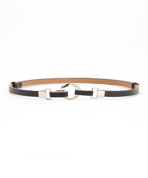 COMME CA ISM（コムサイズム）の「フックスライド　ベルト（ベルト・レディース・ブラック/グレイッシュベージュ/ブラウン・FREE）」の4枚目の写真