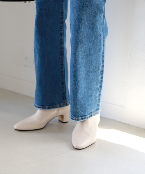 SLOBE IENA（スローブイエナ）の「SLOBE IENA ショートブーツ◆（ブーツ・レディース・ホワイト/キャメル・23cm/24.5cm/22.5cm/23.5cm/24cm）」の4枚目の写真