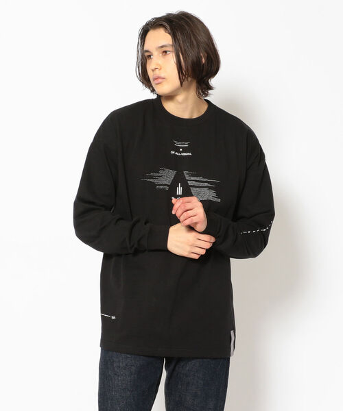 A4A（エーフォーエー）の「A4A(エーフォーエー) TRIANGLE LONG SLEEVE Tシャツ（Tシャツ/カットソー・メンズ・ホワイト/ブラック・FREE）」の3枚目の写真