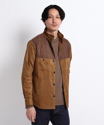 TAKEO KIKUCHI | エコスエード スタンドカラー シャツ(シャツ/ブラウス)