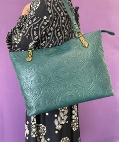 Casselini × Ray BEAMS / 別注 ジャカード フリル トートバッグ