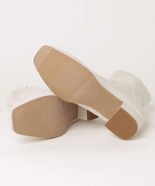 WEGO（ウィゴー）の「WEGO/ストレッチショートブーツ（ブーツ・レディース・ブラック/オフホワイト/ベージュ/ブラウン・MEDIUM/LARGE/X-LARGE/SMALL）」の17枚目の写真