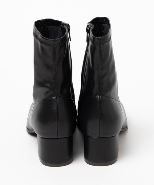 WEGO（ウィゴー）の「WEGO/ストレッチショートブーツ（ブーツ・レディース・ブラック/オフホワイト/ベージュ/ブラウン・MEDIUM/LARGE/X-LARGE/SMALL）」の7枚目の写真