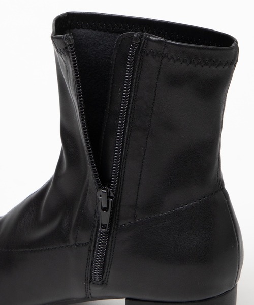 WEGO（ウィゴー）の「WEGO/ストレッチショートブーツ（ブーツ・レディース・ブラック/オフホワイト/ベージュ/ブラウン・MEDIUM/LARGE/X-LARGE/SMALL）」の14枚目の写真