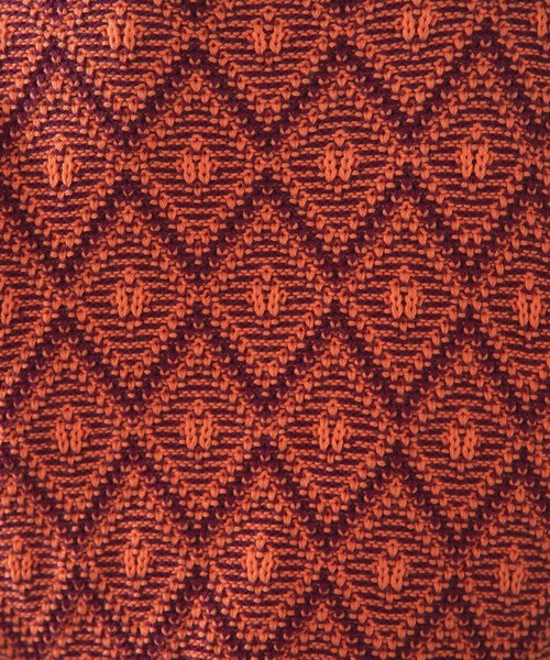 rectangle(レクタングル)の「ジオメ柄ニットベスト(ベスト・レディース・グレー/オレンジ・FREE)」の6枚目の写真