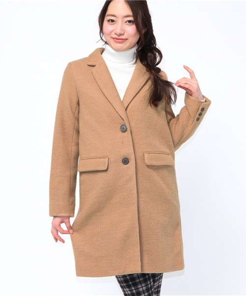 Chico（チコ）の「ロングチェスターコート（チェスターコート・レディース・ネイビー/グレー/ベージュ・FREE）」の17枚目の写真