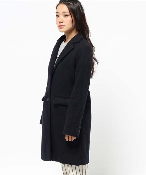 Chico（チコ）の「ロングチェスターコート（チェスターコート・レディース・ネイビー/グレー/ベージュ・FREE）」の5枚目の写真