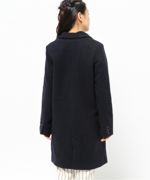 Chico（チコ）の「ロングチェスターコート（チェスターコート・レディース・ネイビー/グレー/ベージュ・FREE）」の6枚目の写真