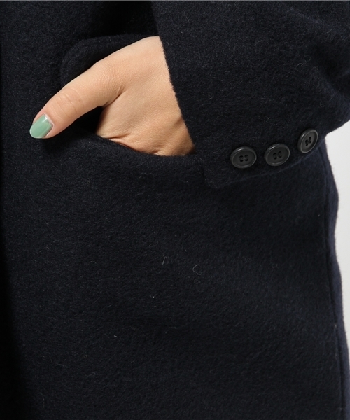 Chico（チコ）の「ロングチェスターコート（チェスターコート・レディース・ネイビー/グレー/ベージュ・FREE）」の12枚目の写真