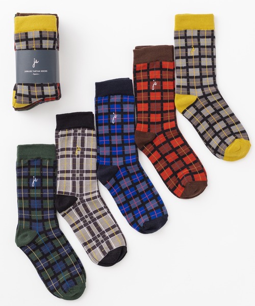 Jubilee（ジュビリー）の「タータンチェック ソックス5足セット