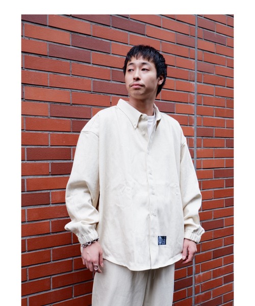 MANASTASH(マナスタッシュ)の「MANASTASH×GILET/マナスタッシュ×ジレ BD BIG SHIRTS ボタンダウンビッグシャツ(シャツ/ブラウス・メンズ・ナチュラル・MEDIUM)」の1枚目の写真