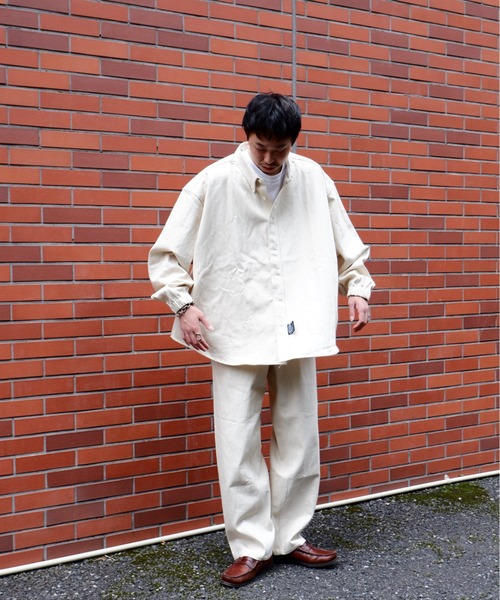 MANASTASH(マナスタッシュ)の「MANASTASH×GILET/マナスタッシュ×ジレ BD BIG SHIRTS ボタンダウンビッグシャツ(シャツ/ブラウス・メンズ・ナチュラル・MEDIUM)」の8枚目の写真