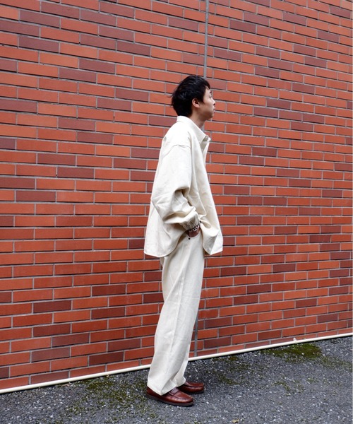 MANASTASH(マナスタッシュ)の「MANASTASH×GILET/マナスタッシュ×ジレ BD BIG SHIRTS ボタンダウンビッグシャツ(シャツ/ブラウス・メンズ・ナチュラル・MEDIUM)」の7枚目の写真