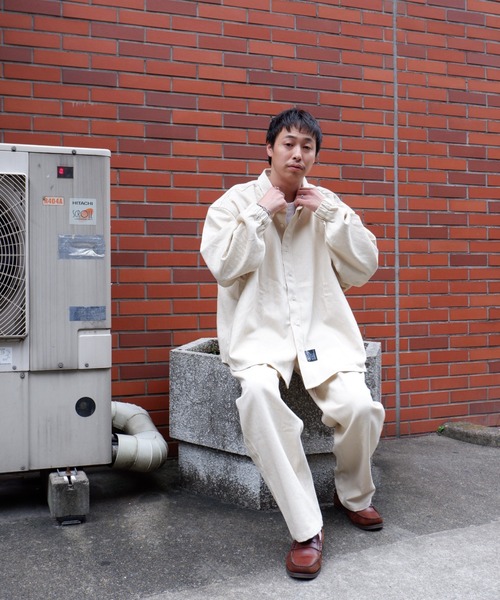 MANASTASH(マナスタッシュ)の「MANASTASH×GILET/マナスタッシュ×ジレ BD BIG SHIRTS ボタンダウンビッグシャツ(シャツ/ブラウス・メンズ・ナチュラル・MEDIUM)」の12枚目の写真