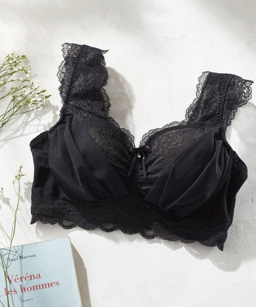 YU'NOW(ユナウ)の「ホック付リフトアップナイトブラ(ナイトブラ・レディース・ネイビー/ブラック/アイボリー/ピンク・LARGE/XX-LARGE/SMALL/MEDIUM/X-LARGE/X-SMALL)」の2枚目の写真