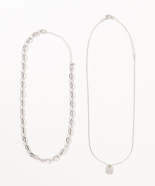 apres jour mignon（アプレジュールミニョン）の「【apresjour mignon×ARIAZ】プレートネックレスセット（ネックレス・レディース・シルバー/ゴールド・ONESIZE）」の7枚目の写真