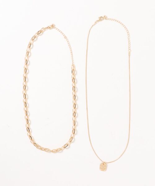 apres jour mignon（アプレジュールミニョン）の「【apresjour mignon×ARIAZ】プレートネックレスセット（ネックレス・レディース・シルバー/ゴールド・ONESIZE）」の8枚目の写真