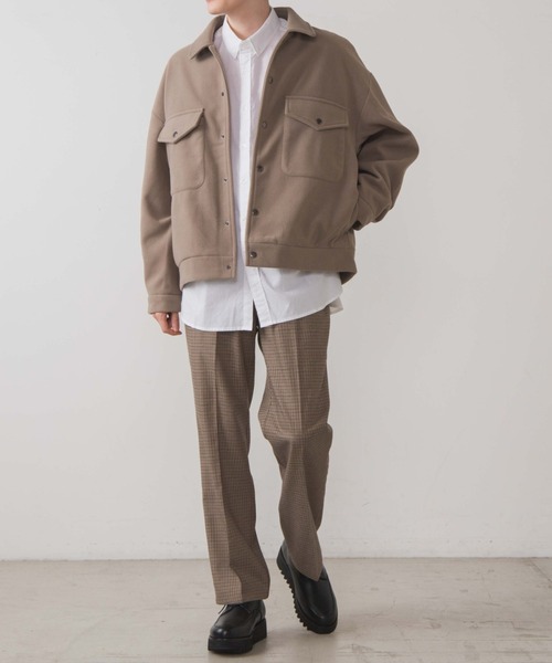 ヨウジヤマモト 22AW フラップポケットメルトンジャケット WEGO（ウィゴー）の「WEGO/ニットメルトンフラップポケットジャケット