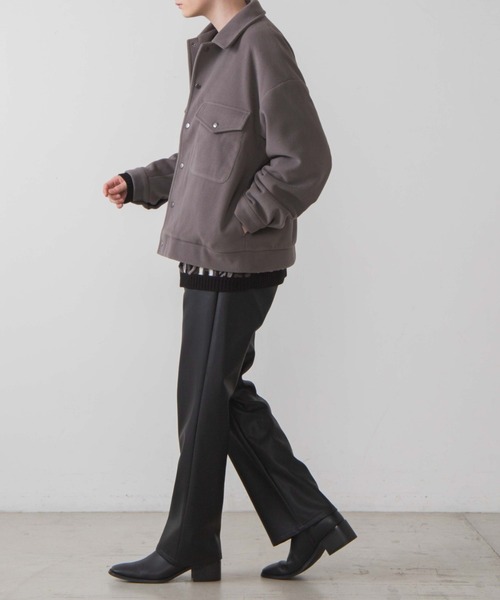 WEGO（ウィゴー）の「WEGO/ニットメルトンフラップポケットジャケット