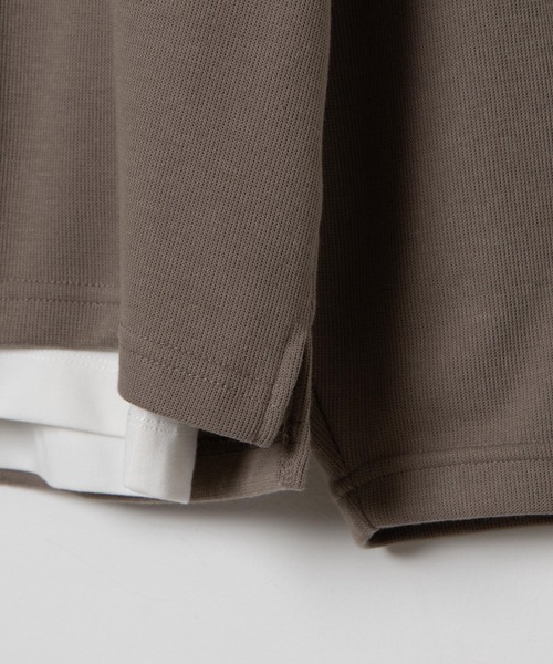 WEGO（ウィゴー）の「WEGO/【2点セット】アンサンブルニットライクプルオーバー（アンサンブル・メンズ・ベージュ/ブルー系その他・MEDIUM/LARGE）」の6枚目の写真