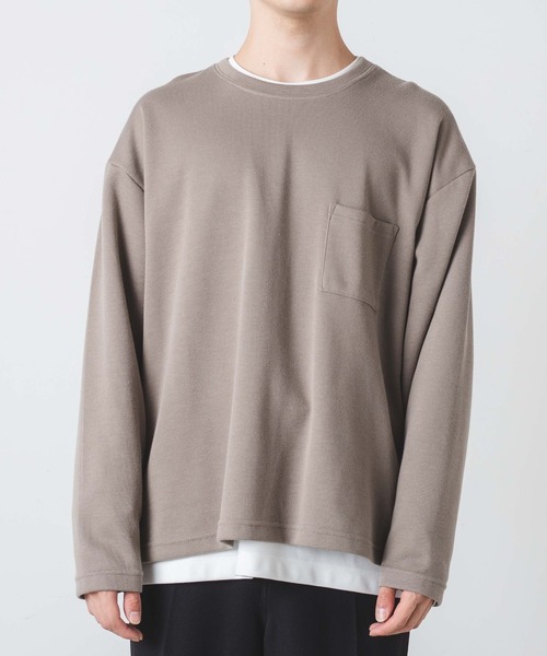 WEGO（ウィゴー）の「WEGO/【2点セット】アンサンブルニットライクプルオーバー（アンサンブル・メンズ・ベージュ/ブルー系その他・MEDIUM/LARGE）」の18枚目の写真