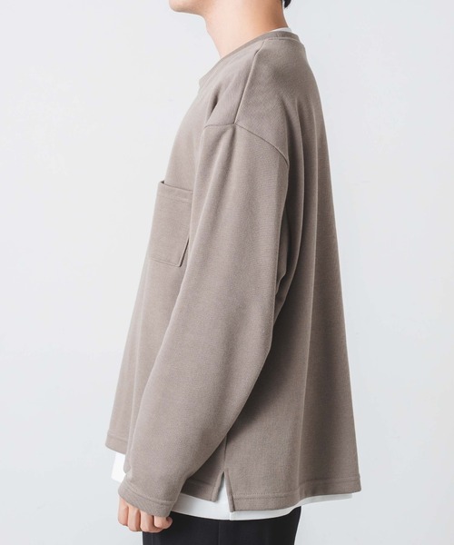 WEGO（ウィゴー）の「WEGO/【2点セット】アンサンブルニットライクプルオーバー（アンサンブル・メンズ・ベージュ/ブルー系その他・MEDIUM/LARGE）」の19枚目の写真