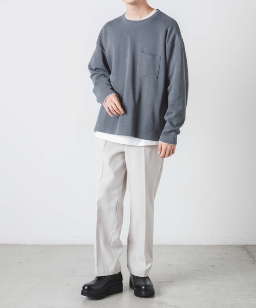 WEGO（ウィゴー）の「WEGO/【2点セット】アンサンブルニットライクプルオーバー（アンサンブル・メンズ・ベージュ/ブルー系その他・MEDIUM/LARGE）」の13枚目の写真