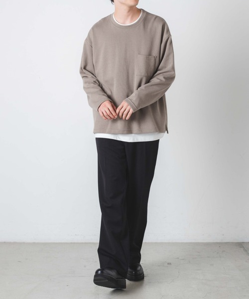 WEGO（ウィゴー）の「WEGO/【2点セット】アンサンブルニットライクプルオーバー（アンサンブル・メンズ・ベージュ/ブルー系その他・MEDIUM/LARGE）」の9枚目の写真