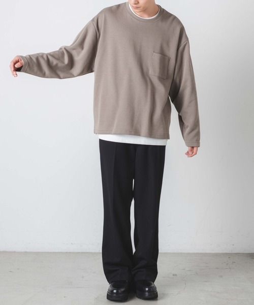 WEGO（ウィゴー）の「WEGO/【2点セット】アンサンブルニットライクプルオーバー（アンサンブル・メンズ・ベージュ/ブルー系その他・MEDIUM/LARGE）」の10枚目の写真