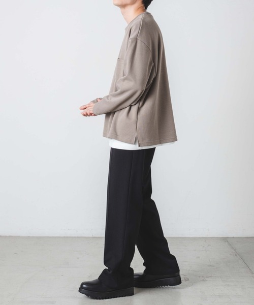 WEGO（ウィゴー）の「WEGO/【2点セット】アンサンブルニットライクプルオーバー（アンサンブル・メンズ・ベージュ/ブルー系その他・MEDIUM/LARGE）」の11枚目の写真