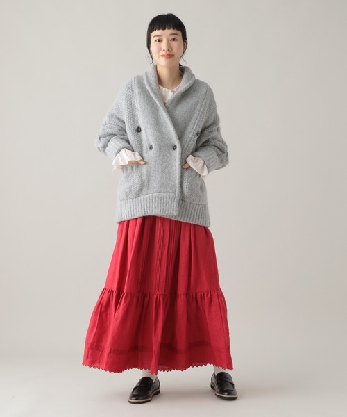 studio CLIP(スタディオクリップ)の「《WEB限定/Natural by studio CLIP》リネンフリルタックブラウス(シャツ/ブラウス・レディース・ライトブルー/ピンク・FREE)」の5枚目の写真