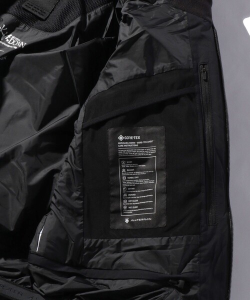 DESCENTE（デサント）の「DESCENTE ALLTERRAIN/デサントオルテライン GORE-TEX AMBIT/ゴアテックスアンビット（ダウンジャケット/コート・メンズ・ブラック・MEDIUM/LARGE/X-LARGE/XX-LARGE）」の10枚目の写真