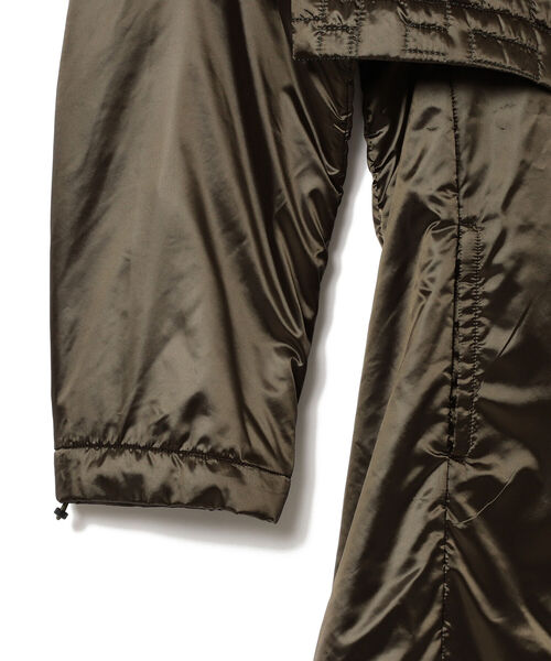 BEAMS BOY（ビームスボーイ）の「maturely / Mosaic Quilt Coat（モッズコート・レディース・ネイビー/オリーブ・ONE SIZE）」の3枚目の写真