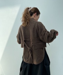 ミックスヤーンレイヤードトップス