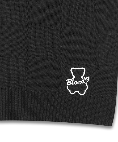 AQO STUDIO SPACE(アコスタジオスペース)の「【AQO STUDIO SPACE × BLONDNINE】AQO X BLDN BEAR KNIT VEST / アコスタジオスペース×ブロンドナイン コラボ ベアー ニットベスト(ベスト・レディース・ブラック/アイボリー・FREE)」の9枚目の写真