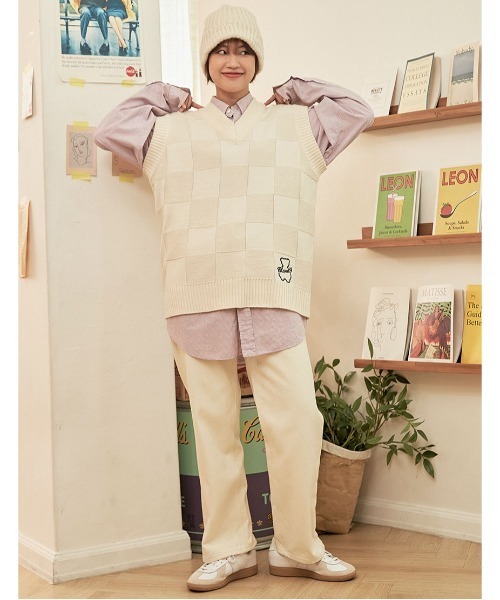 AQO STUDIO SPACE(アコスタジオスペース)の「【AQO STUDIO SPACE × BLONDNINE】AQO X BLDN BEAR KNIT VEST / アコスタジオスペース×ブロンドナイン コラボ ベアー ニットベスト(ベスト・レディース・ブラック/アイボリー・FREE)」の12枚目の写真
