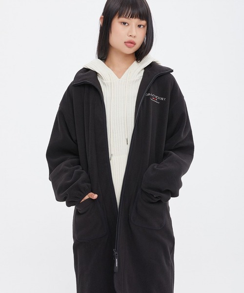 ROMANTIC CROWN(ロマンティッククラウン)の「【UNISEX】ROMANTIC CROWN/FLEECEロングジャケット 2219718(その他アウター・メンズ・ブラック/アイボリー・SMALL/MEDIUM/LARGE)」の5枚目の写真