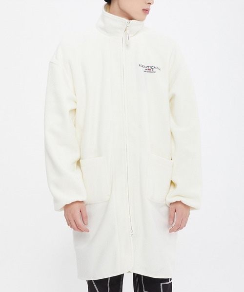 ROMANTIC CROWN(ロマンティッククラウン)の「【UNISEX】ROMANTIC CROWN/FLEECEロングジャケット 2219718(その他アウター・メンズ・ブラック/アイボリー・SMALL/MEDIUM/LARGE)」の3枚目の写真
