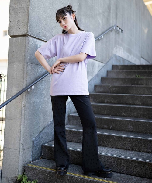 X-girl（エックスガール）の「HEXAGRAM JERSEY FLARE PANTS（その他パンツ・レディース・ブラック/ベージュ・XS/S/M）」の10枚目の写真