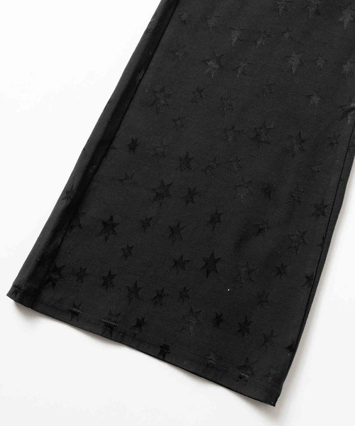 X-girl（エックスガール）の「HEXAGRAM JERSEY FLARE PANTS（その他パンツ・レディース・ブラック/ベージュ・XS/S/M）」の16枚目の写真