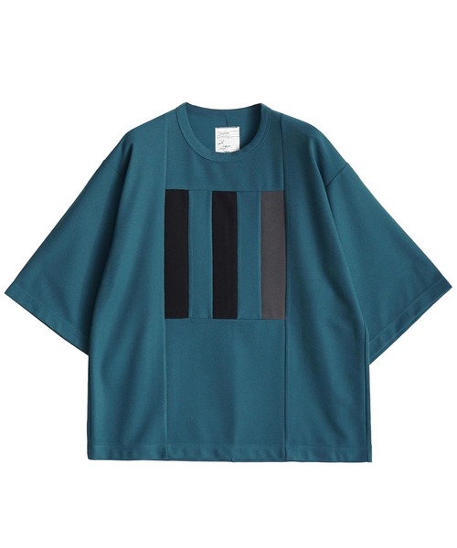 SHAREEF(シャリーフ)の「MILAN RIB SWITHING BIG-T(Tシャツ/カットソー・メンズ・ブラック/グリーン/ホワイト系その他/チャコール・1/2/3)」の4枚目の写真